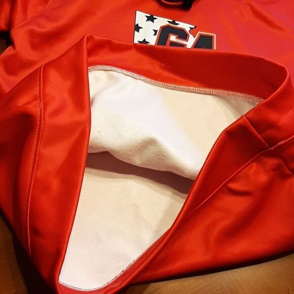GA SLUGGERZ Youth XL Red White and Blue Warm Hoodie - Picture 7 of 9